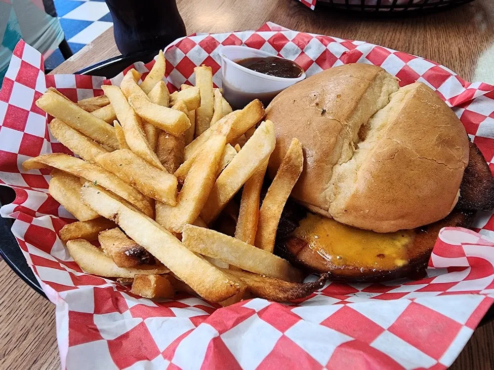 Fried Boligna Sandwich with Fries
